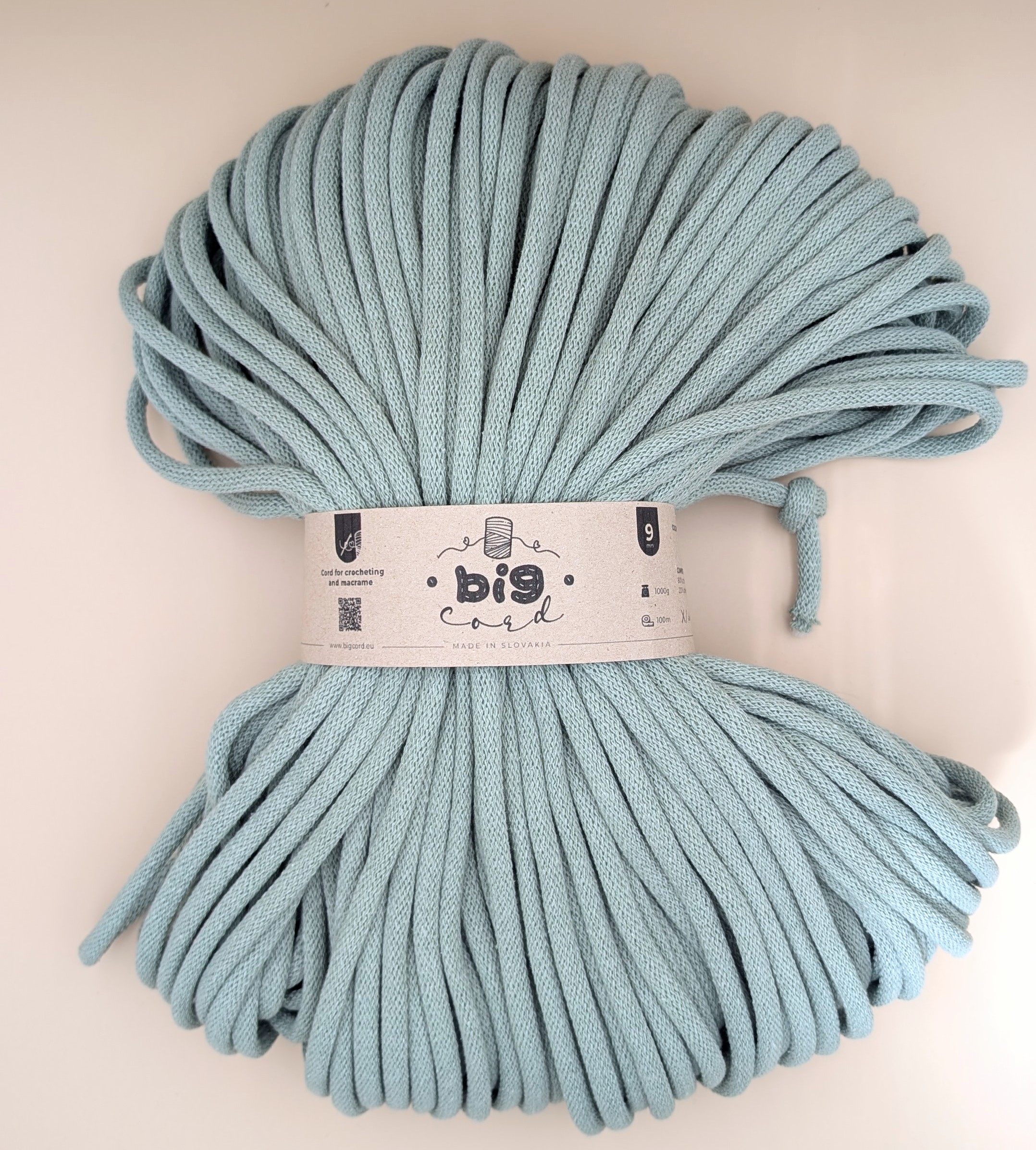 9mm braided cord (141) as Lichen