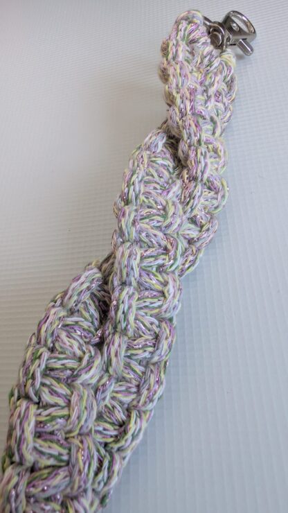 3mm braided cord (038) Meadow with Glitter - Image 2