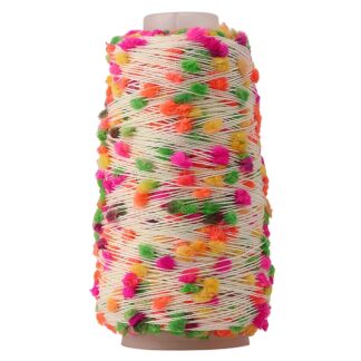 yarn with colorful beads